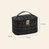Kosmetiktasche Große Kapazität Tragbare Handtasche Gewebte Kosmetik Make-up Pinsel Aufbewahrung Haushalt Reise Waschtasche