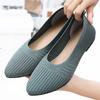 Women's Summer Shallow-mouth Flat Casual Shoes Solid Color Versatile Women's Shoes French Soft Sole Non-tiring Shoes