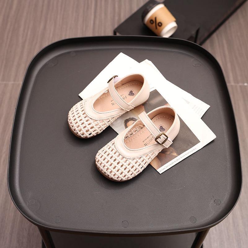 Little Girls Kids Princess Style Hollow Out Closed Toe Soft Sole Summer Sandals