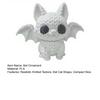 Festive Halloween Ornament, Knitted Texture Bat Cat Design Figure, Mini Size Sculpture for Party Desk Shelf Decor