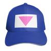 Pink triangle Baseball Cap Winter hat Unisexs big size hat Golf Cap Sunscreen Womens Unisexs