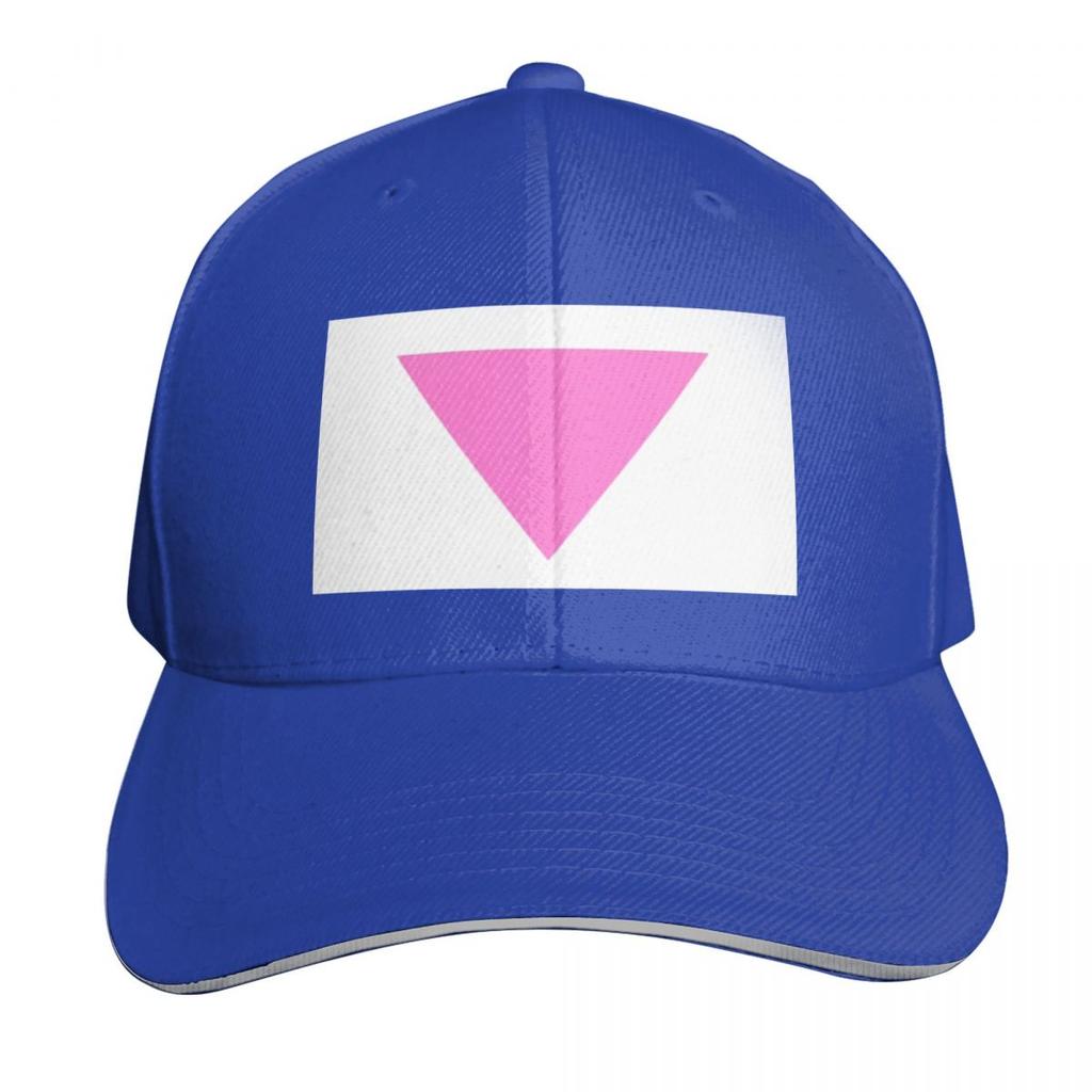 Pink triangle Baseball Cap Winter hat Unisexs big size hat Golf Cap Sunscreen Womens Unisexs