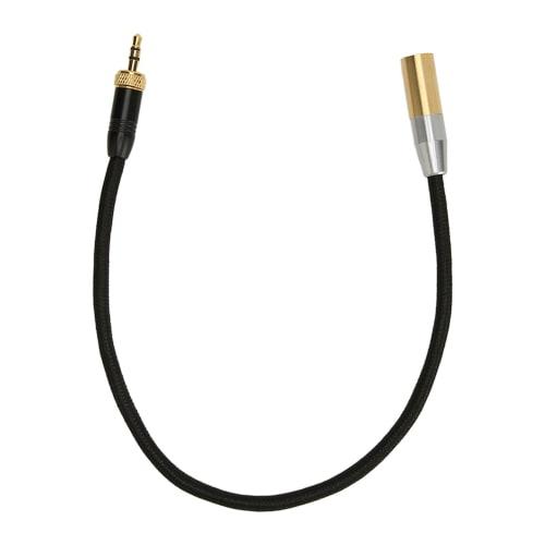 3.5mm to Mini XLR Cable, 3.5mm Stereo to 3-Pin Mini XLR Cord, HiFi Sound Quality Mini XLR Cable for BMPCC Series Camcorders and C70 Camcorders