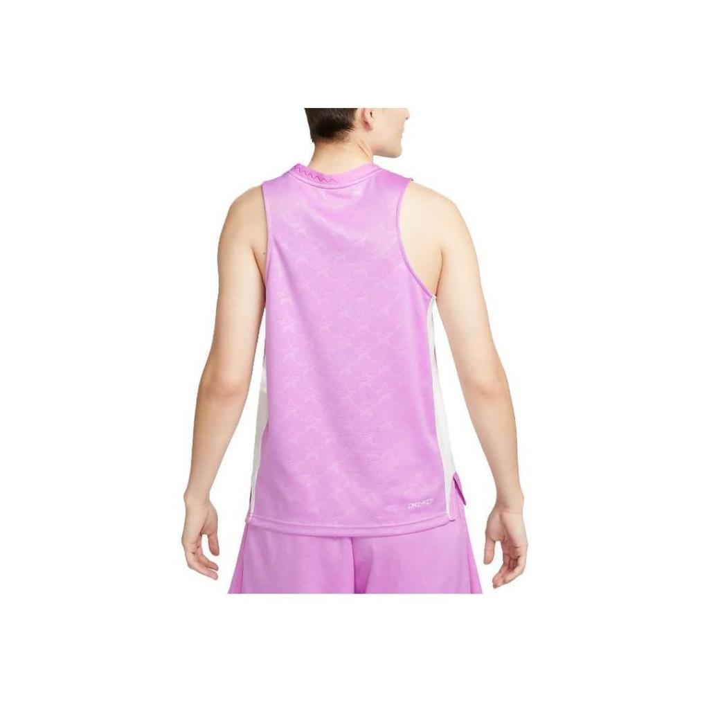 Nike Standard Issue SS23 High-Performance Basketball Series Letter Logo Round Neck Sleeveless Vest Women Tops Pink DX3953-532