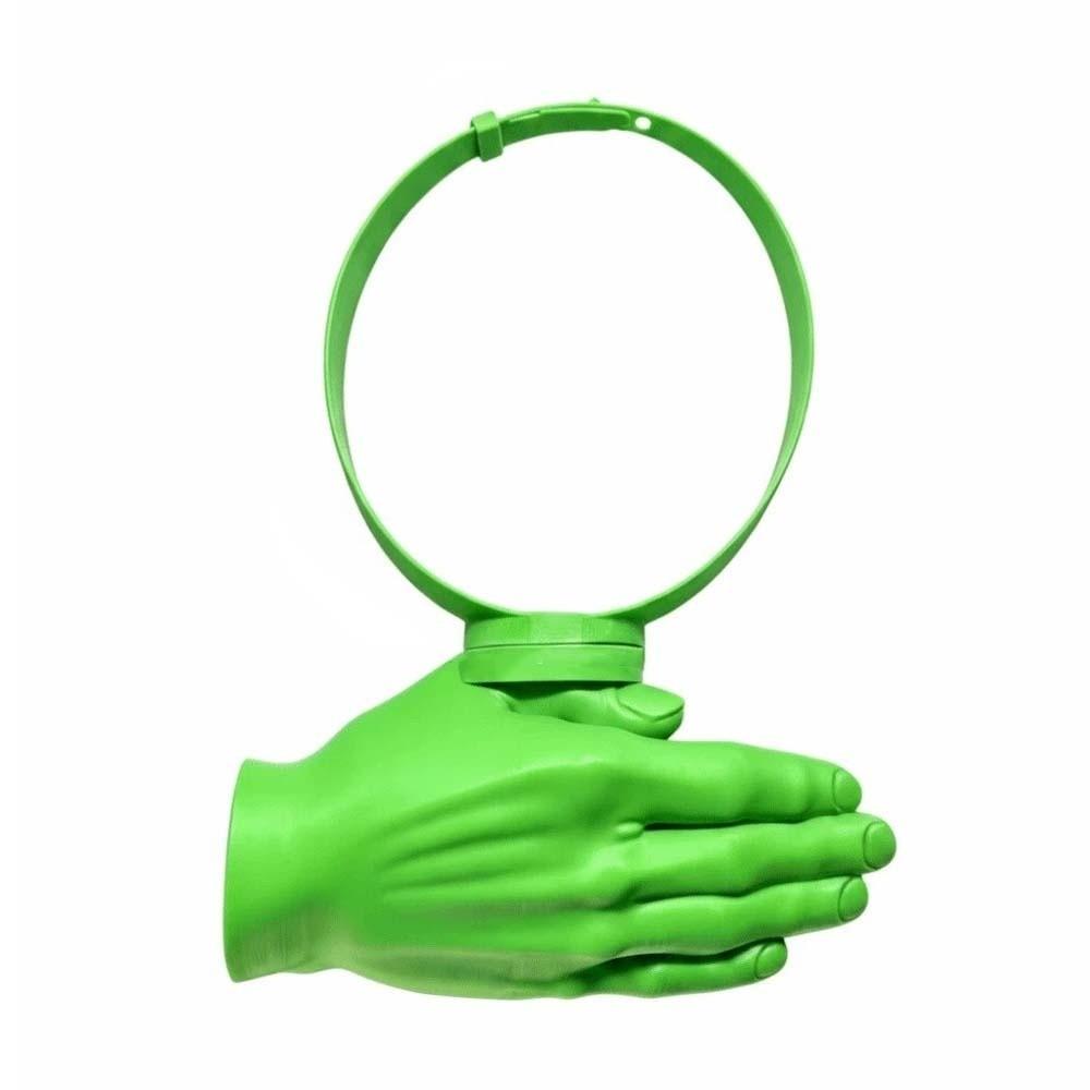 

Hair Hoop Right Hand Sun Hat Funny Sun Protection Quirky Hairband Palm Sun Visor Headband Children зелёный