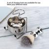 Stainless Steel Shaving Brush Beard Brush Holder Stand Soap Bowl Shaving Tool Set38092