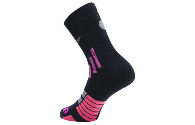 Li Ning Crew Socks Men's 1 Pack Black Pink AWLS185-1