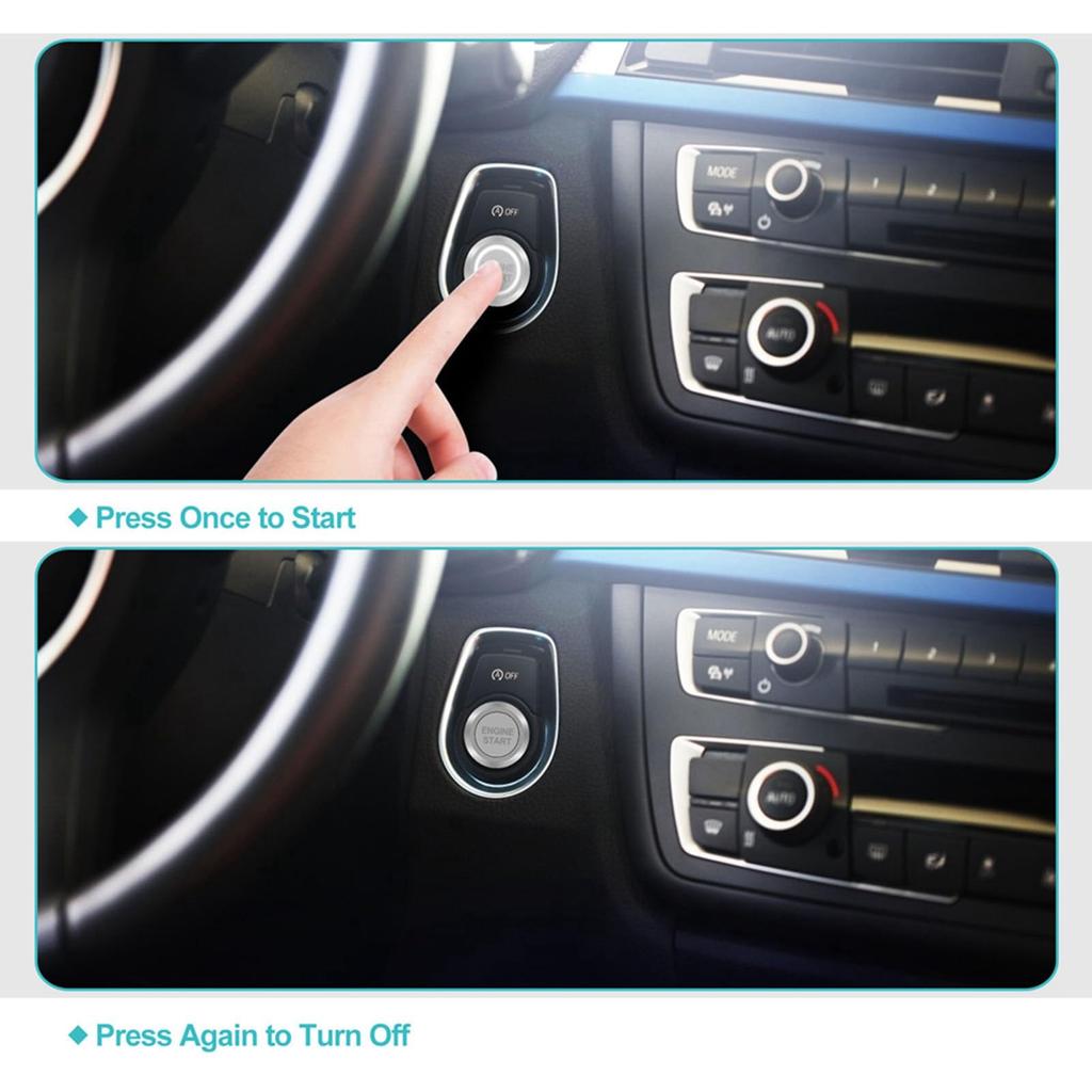 ZenithAur Car Engine Start Push Button Switch Zinc Alloy LED