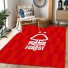 Red Tree Forest Logo Themed Anti-Slip Rugs - Polyester Home Decor, Suitable for Bedrooms, Living Rooms, Doorways, Studios, and Decorations