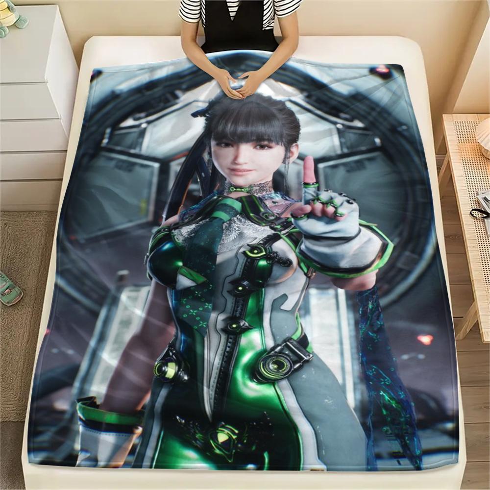

1PC Stellar Blade Print Flannel Blanket, High quality Comfortable for All Seasons, Home Decor, Warmth and Comfort, Perfect for Christmas Gifts181 80cm x 120cm