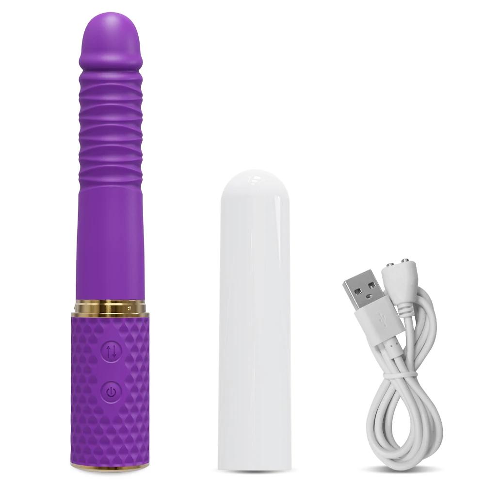 Automatic Thrusting Dildo Vibrator G Spot Clitoris Stimulation  Anal Vaginal Massage Vibrating Sex Toy for Women Adult Goods
