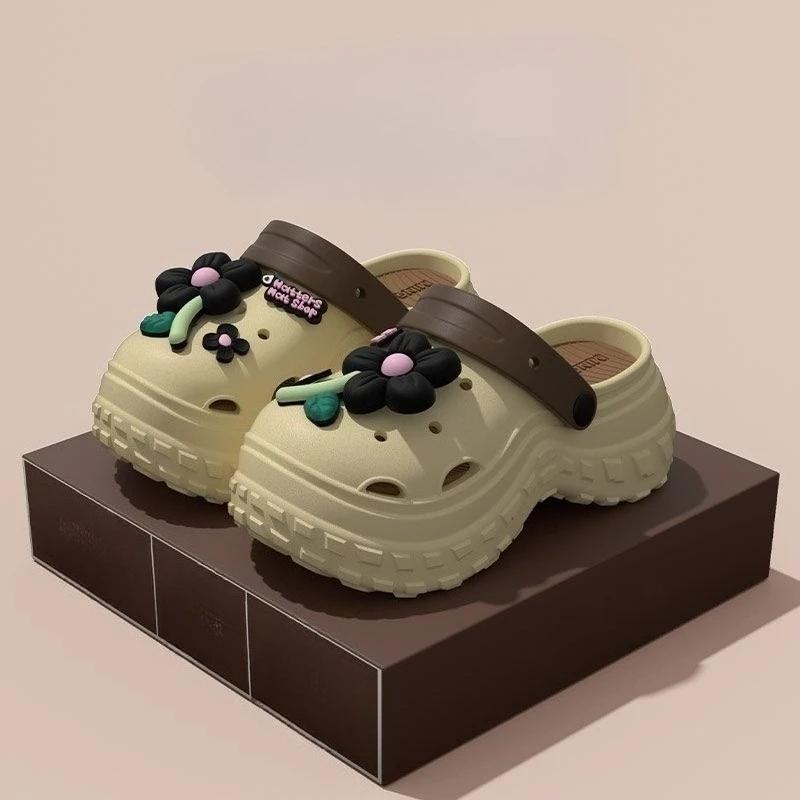 Fashion Slides Height Outside Sandals Korea Style Woman Slippers Non Slip Clappers Summer Footwear Top Designs New 39 Shoes for Women
