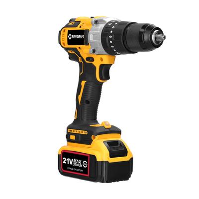 Ev 120Nm Çok Fonksiyonlu 21V Elektrikli Matkap 2 Hız Kontrolü 3 Çalışma Modu Kademesiz Hız