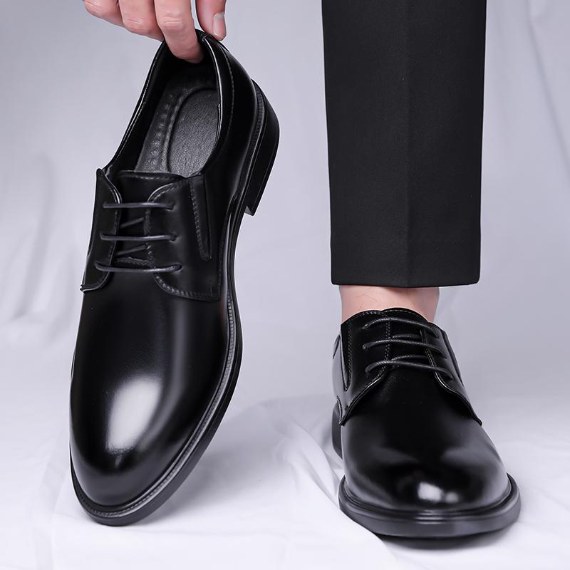 Fashion 2025 New Classic Leather Shoes Men Luxury Oxfords Business Formal Office Men Shoes Boos Dress Male Wedding Shoes Handmade Flats