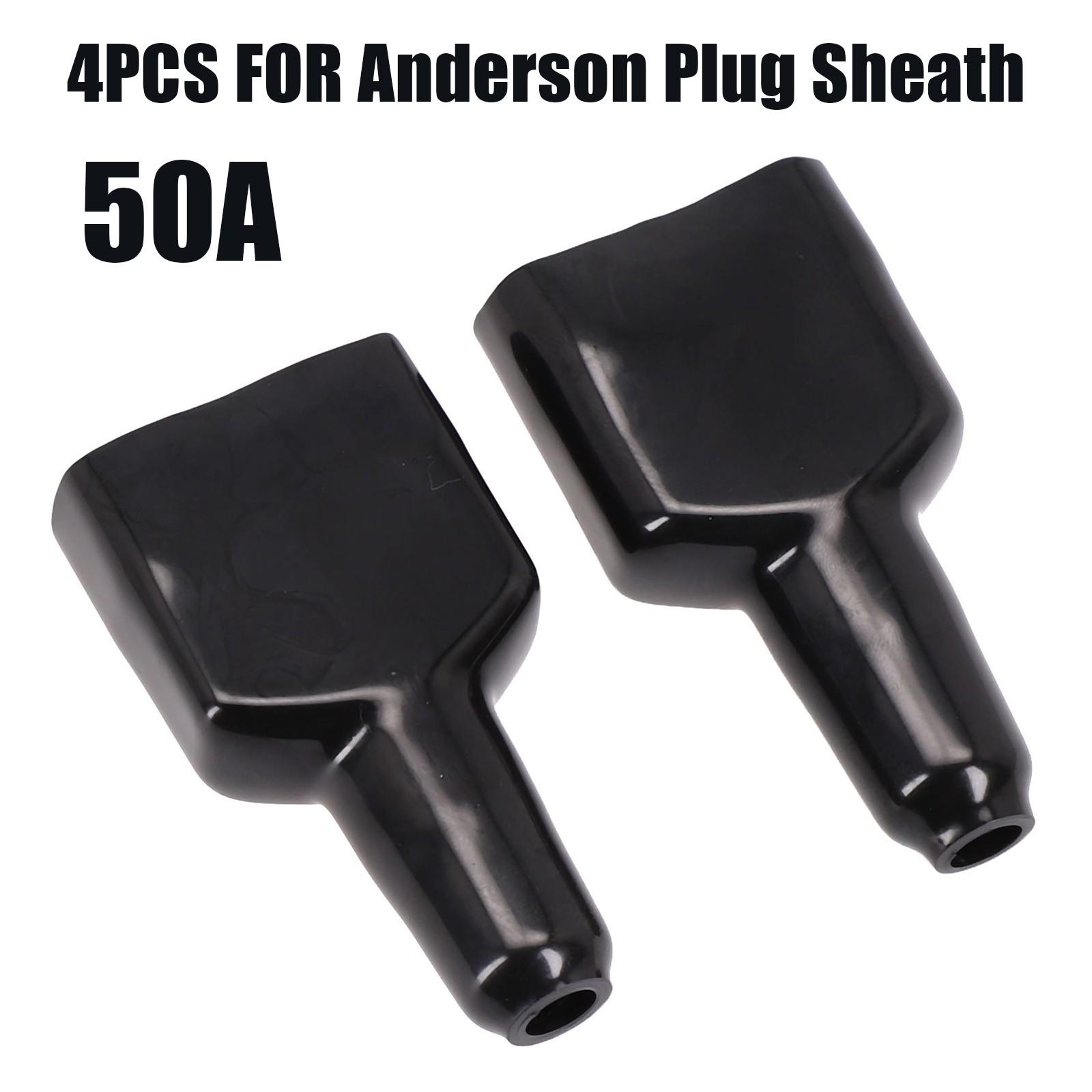 

Protect Your For Anderson Plugs with 4PCS Black Dustproof Cable Jacket
