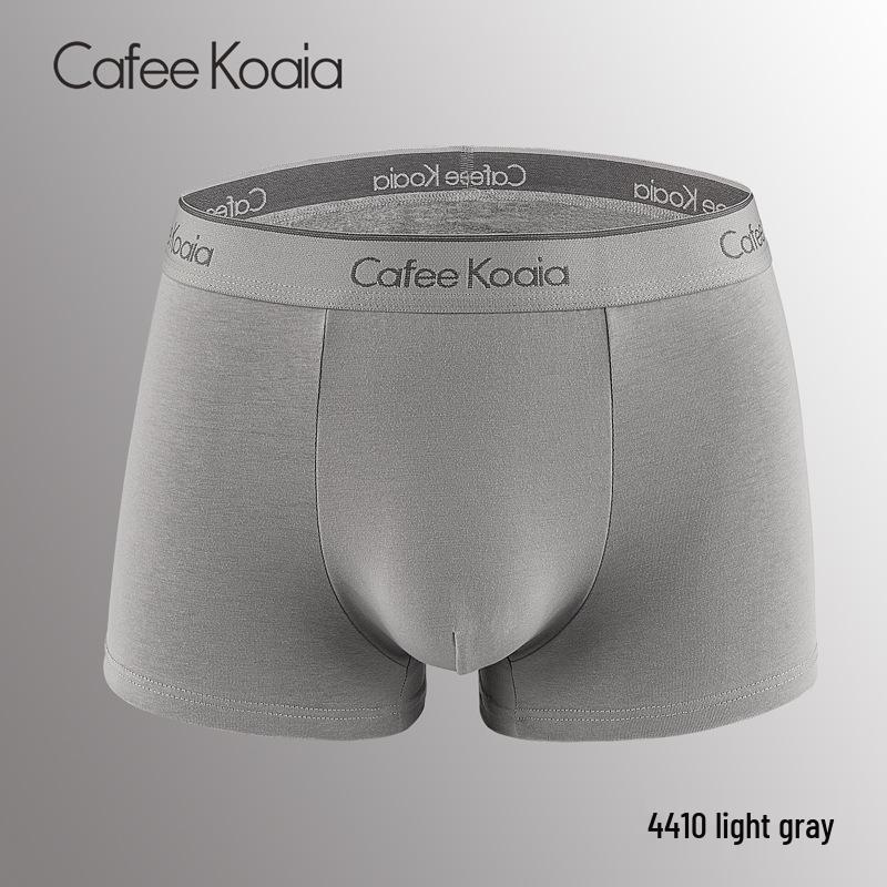 Men's Antibacterial Solid Color Boxer Briefs - Genuine Cafee Koaia Collection