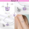 Copper Plated Spring Pink Happiness Tulip Flower Dangle Charm Fit Bracelets Necklaces Color Bead Charms Women Jewellery Making Supplies
