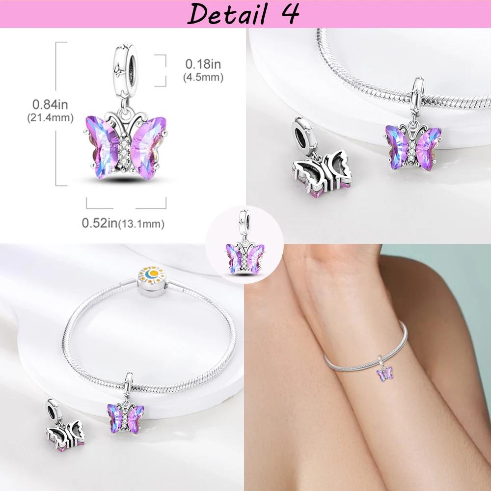 Copper Plated Spring Pink Happiness Tulip Flower Dangle Charm Fit Bracelets Necklaces Color Bead Charms Women Jewellery Making Supplies