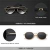 NINESUN New Polarized Sunglasses For Men Women Retro UV400 Round Alloy Frame Anti-reflection Glassses Luxury Eyewear