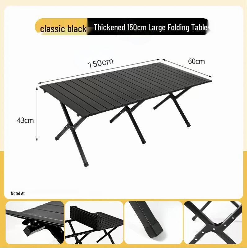 Portable Outdoor Folding BBQ Table & Chairs Set for Camping & Picnic
