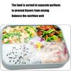 5 Zone Silicone Meal Preps Box With Dedicated Condiment Holders Freezers To Microwave Convenience For Daily Use