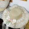 Summer Straw Hat With Large Brim For Sun Protection And Beach Travel