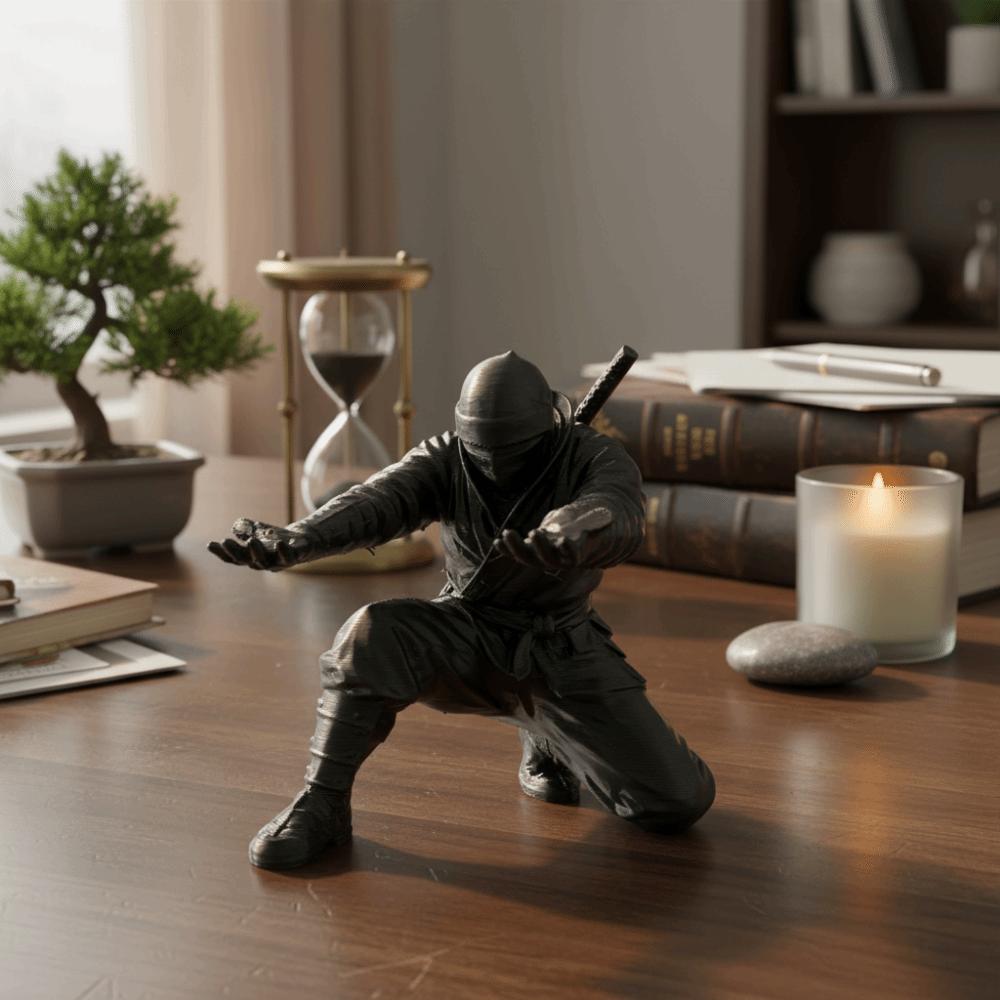 3D Printing Ninja Ornaments Creative Multi-functional Warrior Ornaments Decorations Figurines Office Desk Decoration Gift