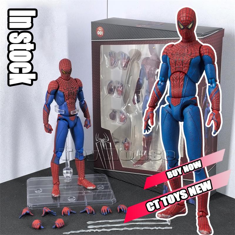 In Stock Full Range Ct Toys Spiderman Mafex 143 Ben Reilly Comic Ver The Amazing Spider-Man 001 Anime Action Figure Toys Gift
