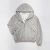Mizqz Oversized Studded High Neck Hoodie Sweat Zip Up