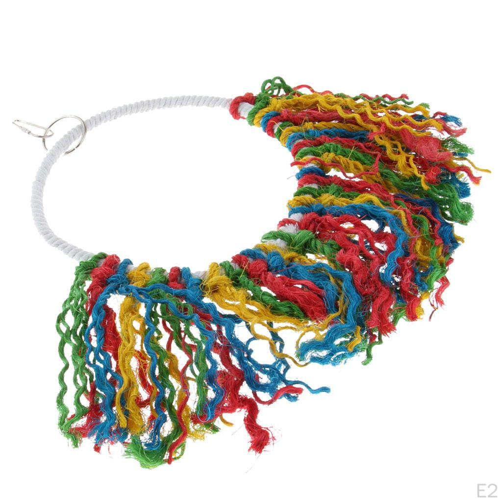 Pet Bird Parrot Chew Toys Parakeet Swing Cage Bite Climb Ring Toy
