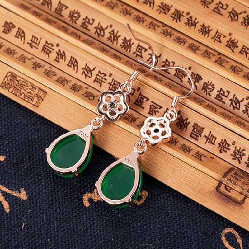 SACE GEMS Classic Retro Water Drop Copper Alloy Zircon Earrings for Women Wedding Party Gifts