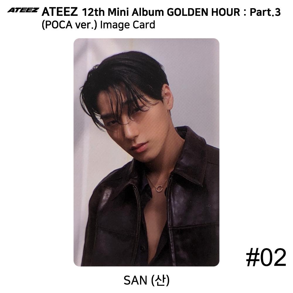 

ATEEZ 12-й мини-альбом Golden Hour Part.3 версия POCA. Официальная фотокарточка QR-карта San - Image #2