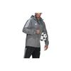 adidas Solid Striped Letter Print Logo Zip Hoodie Jacket Men Outerwear Gray GM7389