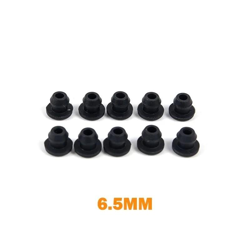 10PCS Black High Temperature Resistant Silicone Rubber Plugs, Buckle Type Anti-collision Feet