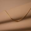 Taupe 925 Silber Slinn Halskette - Stab-Halskette