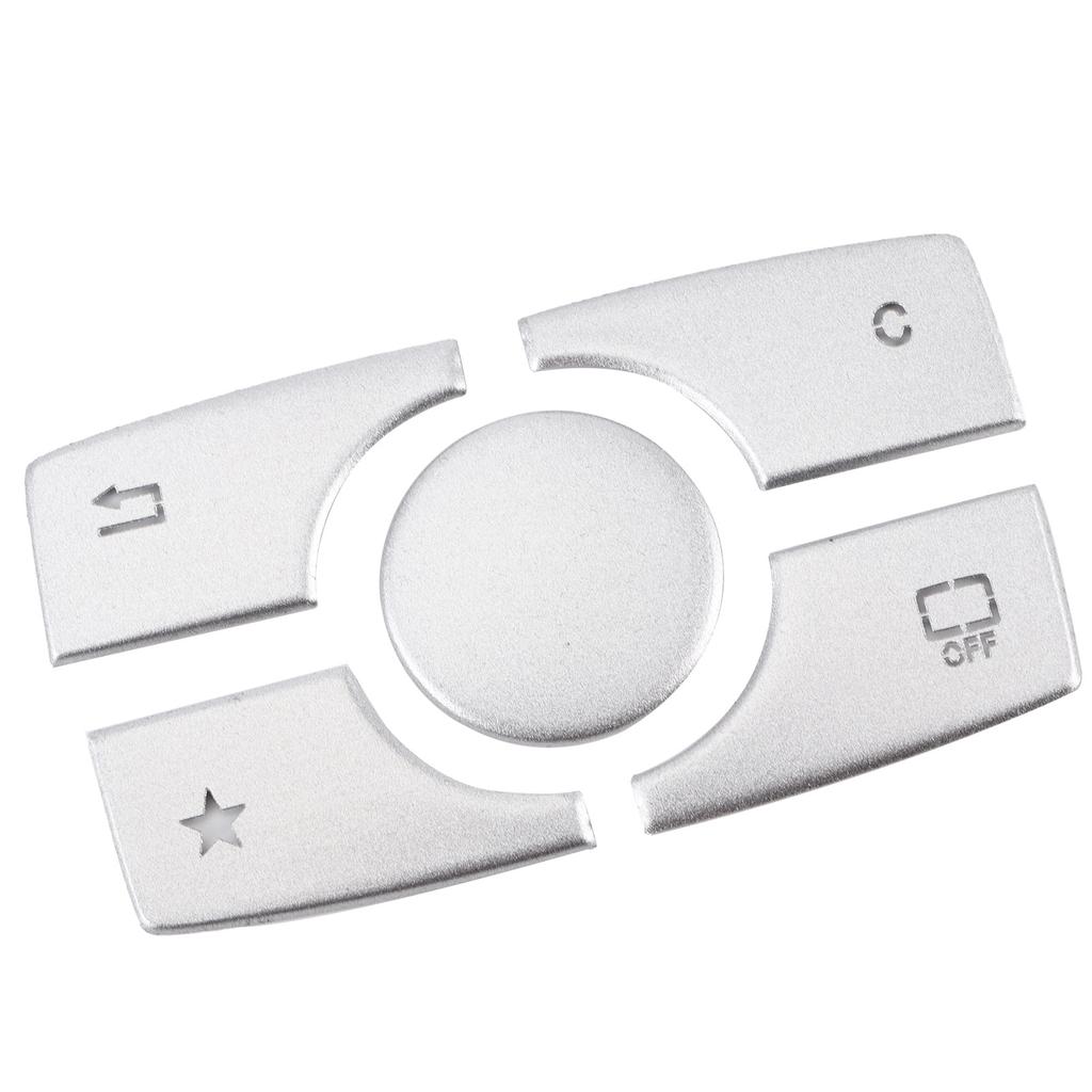 Multimedia Button Cover Trim Aluminum Alloy Stickers Fit for Mercedes Benz ML GL Class 2015 2019