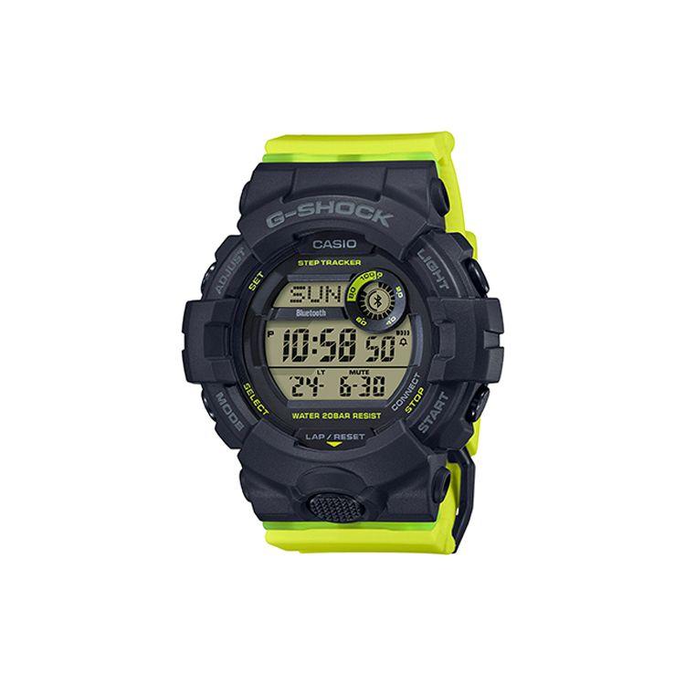 

Casio G-Squad Series Sports Waterproof Shockproof Quartz Movement Resin Strap Watch Men watches Gray GMD-B800SC-1B Black Watch Case with Yellow Strap