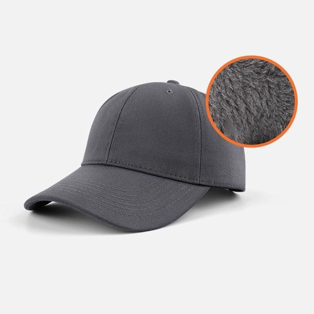 Warm Plush Baseball Cap 55-60cm Adjustable Duck Tongue Hat Fashion Sports Baseball Cap  Teenagers