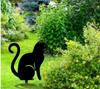 Bastet Gardening Garden Cat Garden Metal Garden Set of 3 Dancing Cats Accessories, Figurines, Ornaments, Plates, Objects,