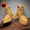 Winterstiefel aus Leder für Herren, dicke warme Arbeitsstiefel, dicke Sohle, Stiefeletten für Herren, hohe Schneestiefel, neue Botas de Hombre