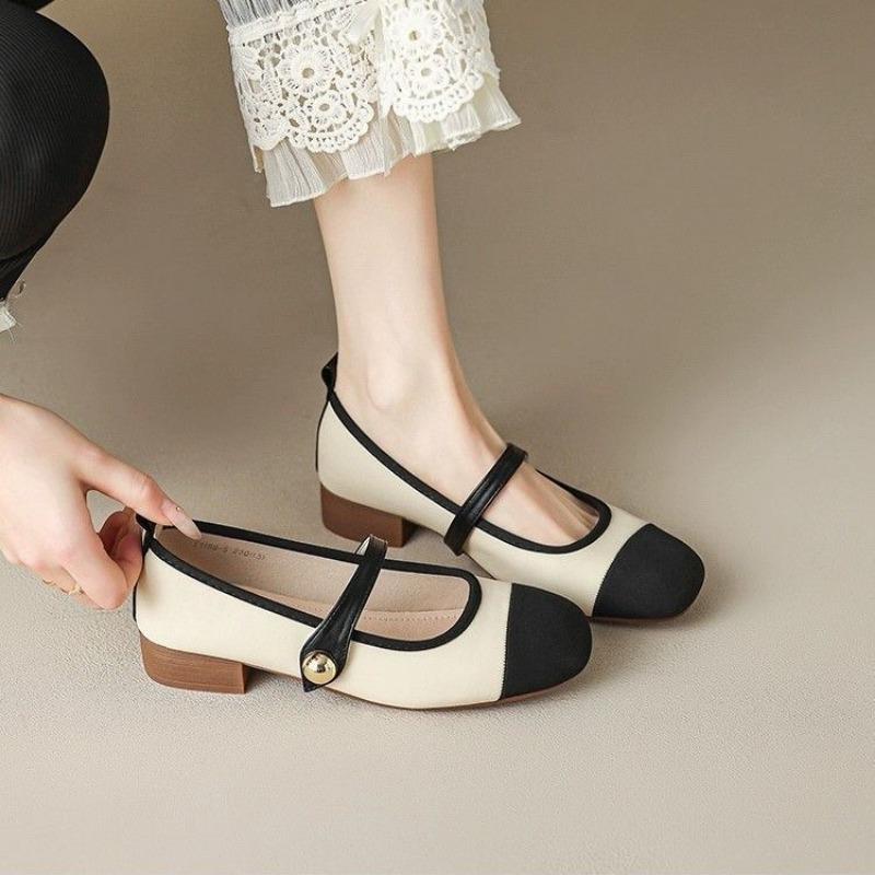 Fashion French Soft-soled Comfortable Women Shoes 2025 Autumn New Shallow-Mouth Flat-soled Small Fragrant Temperament Single Shoes Women