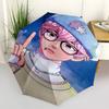 1 Stück Outdoor-Schirm mit süßem Anime-Charakter-Design - Automatisches Öffnen/Schließen, Tragbares 3-fach faltbares Design, 8-Speichen-Eisenrahmen - Perfektes Geschenk für F