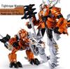 Transforming Triceratops Robot: Toy Tyrannosaurus Rex with Weapons