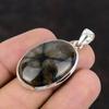 Chiastolit-Anhänger, handgefertigter Schmuck, 925er Sterlingsilber-Anhänger, natürlicher Edelstein-Schmuck, einzigartiges Design, Anhänger, Hochzeitsgeschenk, Damen-Anhänger