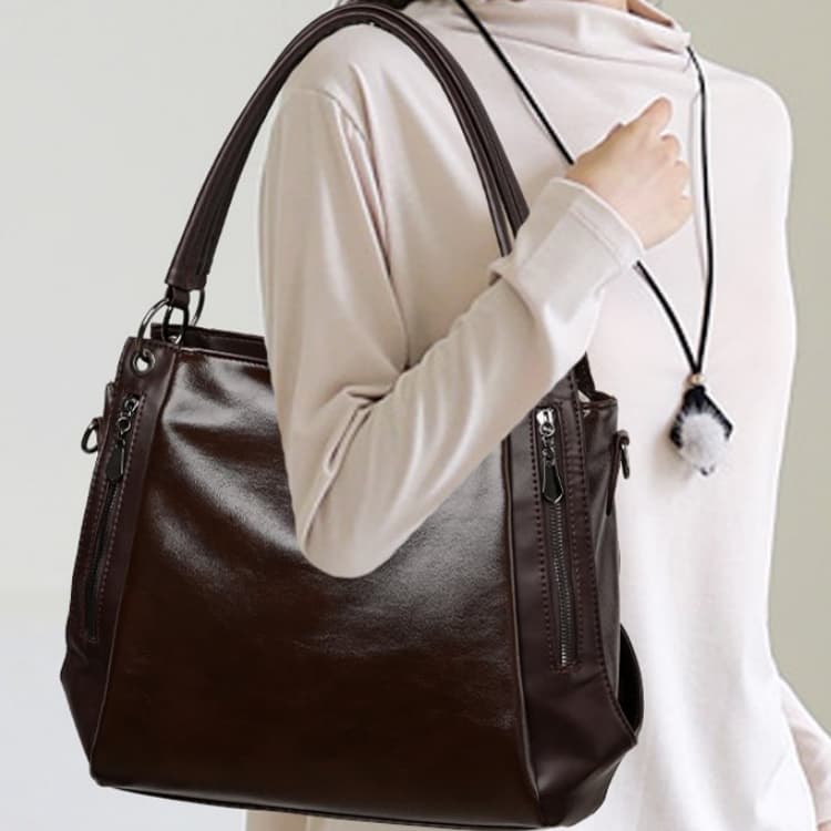 Duża torba typu tote, do noszenia w ręku, na ramię, vintage damska torba