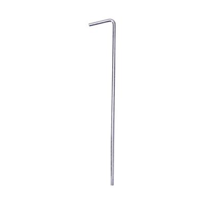 7-shaped Galvanized Tent Nails Outdoor Picnic Blanket Fixed Pegs 16.5x2.5cm Lengthened Tent Stakes Camping Tent Accessories