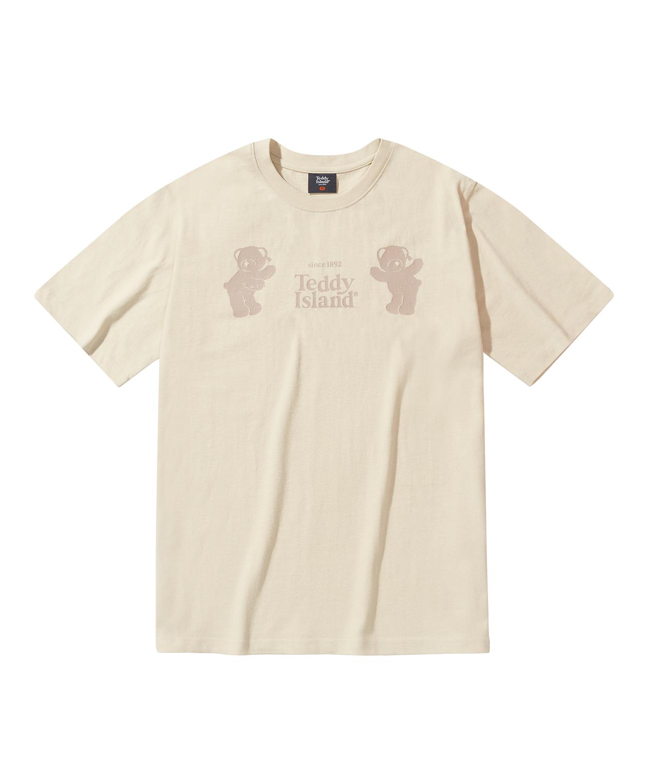 Teddy Island Dancing Teddy Short Sleeve Ivory Ivory/L