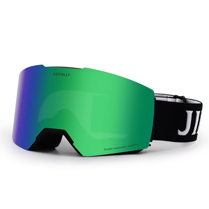 Bulk Order Snowboard Goggles Snow Board Accessories Kit Including Ski Goggles Custom Logo for Ski Resorts зелёный
