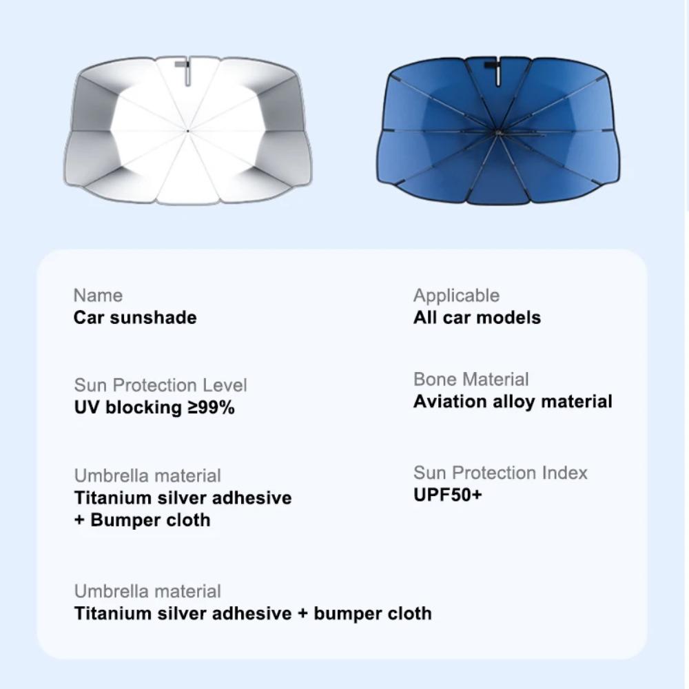 Car Sunshade Umbrella Car Sun Shade UV Protector Parasol Summer Auto Front Windshield Protection for Car Accessories