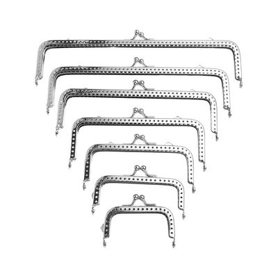 Square Bags Parts Craft DIY Wallet  Accessories Purse Clasp Kiss Clasp Purse Frame Closure Clutch
